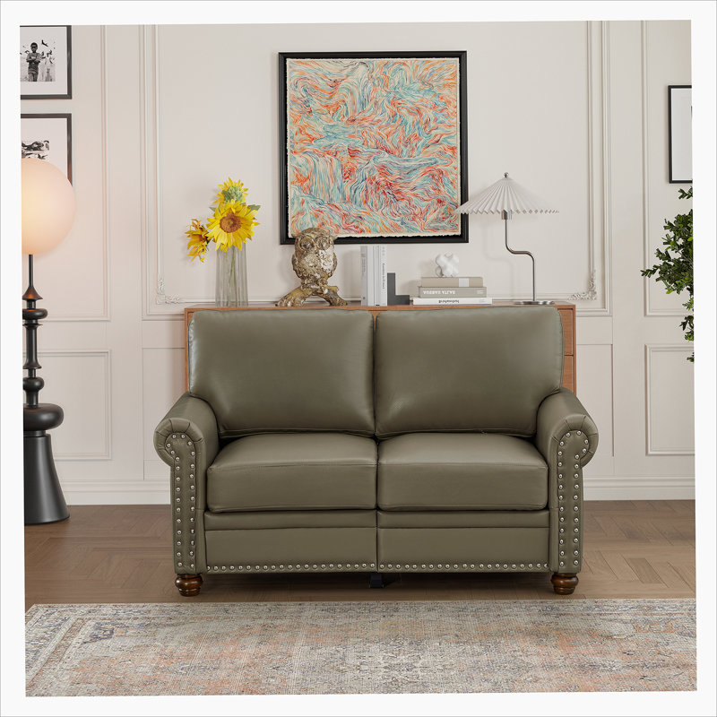Living Room Sofa Loveseat Chair Grey Faux Leather